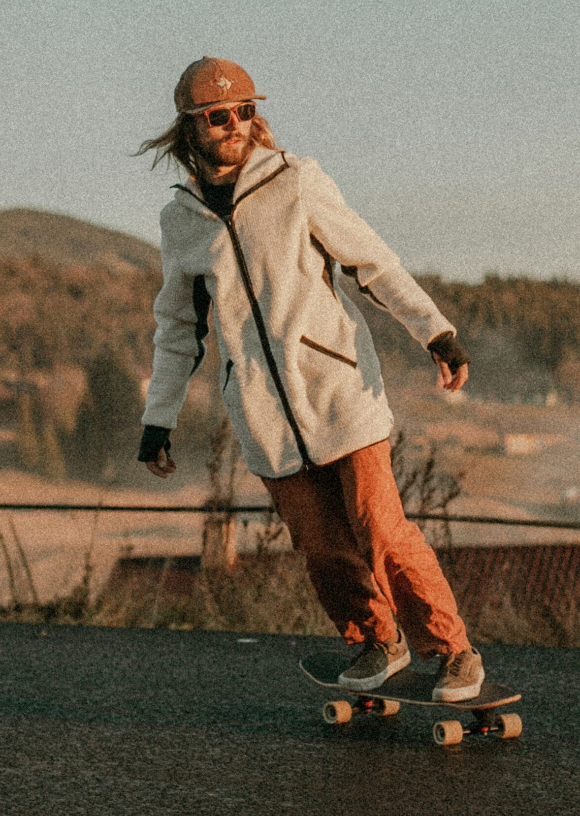 Balancebird Long Fit Polartec® Wind Pro® Zip Hoodie - Білий ведмідь